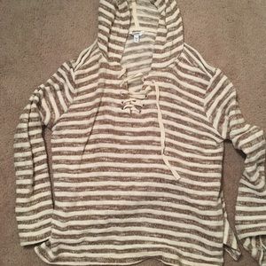 Striped Longe Sleeve Hoodie